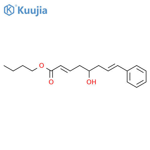 2,7-Octadienoic acid, 5-hydroxy-8-phenyl-, butyl ester, (2E,7E)- structure
