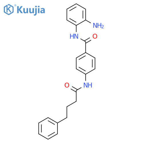 BENZENEBUTANAMIDE, N-[4-[[(2-AMINOPHENYL)AMINO]CARBONYL]PHENYL]- structure