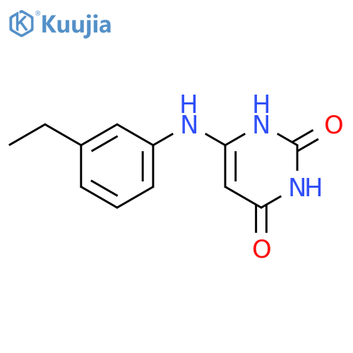2,4(1H,3H)-Pyrimidinedione, 6-[(3-ethylphenyl)amino]- structure