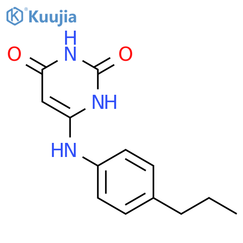 2,4(1H,3H)-Pyrimidinedione, 6-[(4-propylphenyl)amino]- structure