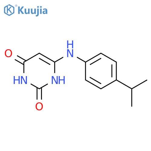 2,4(1H,3H)-Pyrimidinedione, 6-[[4-(1-methylethyl)phenyl]amino]- structure
