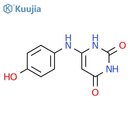 2,4(1H,3H)-Pyrimidinedione, 6-[(4-hydroxyphenyl)amino]- structure