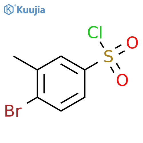4-bromo-3-methylbenzene-1-sulfonyl chloride structure