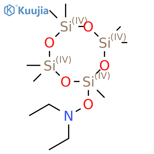 Ethanamine, N-ethyl-N-[(2,4,4,6,6,8,8-heptamethylcyclotetrasiloxan-2-yl)oxy]- structure