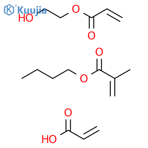 2-Propenoicacid,2-methyl-,butylester,polymerwith2-hydroxyethyl2-propenoateand2-propenoicacid structure