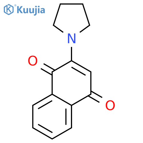 2-pyrrolidin-1-ylnaphthalene-1,4-dione structure