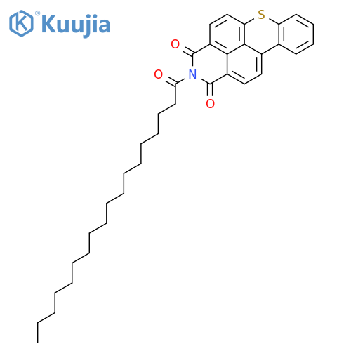 2-octadecanoyl-1H-benzo[3,4]isothiochromeno[7,8,1-def]isoquinoline-1,3(2H)-dione structure