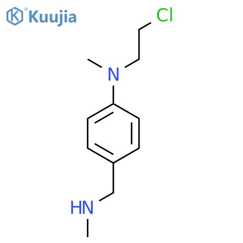 Benzenemethanamine, 4-[(2-chloroethyl)methylamino]-N-methyl- structure