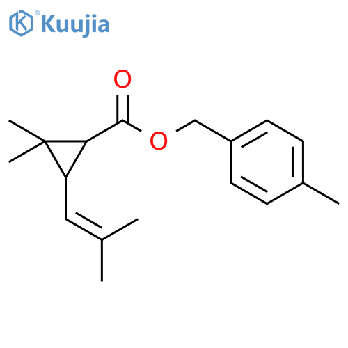 4-methylbenzyl 2,2-dimethyl-3-(2-methylprop-1-en-1-yl)cyclopropanecarboxylate structure
