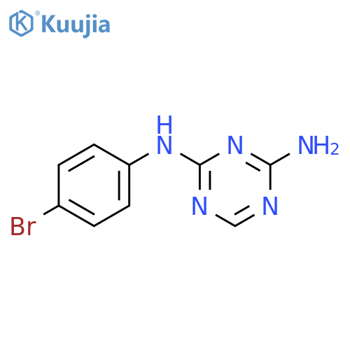 2-N-(4-Bromophenyl)-1,3,5-triazine-2,4-diamine structure