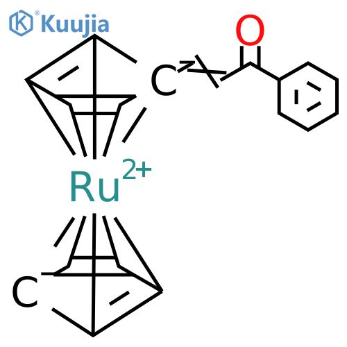Ruthenocene, (3-oxo-3-phenyl-1-propenyl)- (9CI) structure