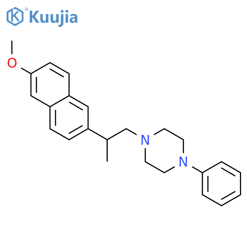 Piperazine,1-[2-(6-methoxy-2-naphthalenyl)propyl]-4-phenyl- structure