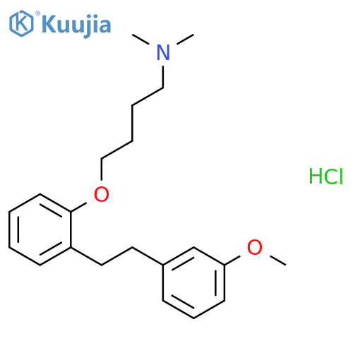 1-Butanamine,4-[2-[2-(3-methoxyphenyl)ethyl]phenoxy]-N,N-dimethyl-, hydrochloride (1:1) structure
