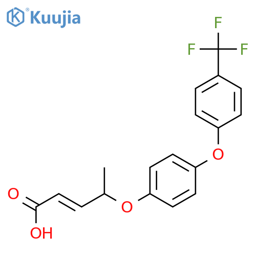 2-Pentenoic acid, 4-[4-[4-(trifluoromethyl)phenoxy]phenoxy]- structure