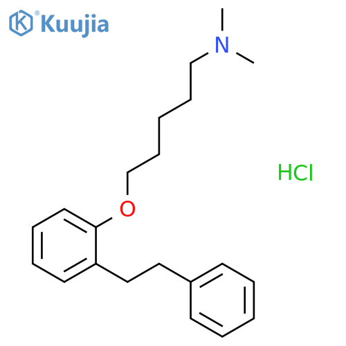 1-Pentanamine,N,N-dimethyl-5-[2-(2-phenylethyl)phenoxy]-, hydrochloride (1:1) structure