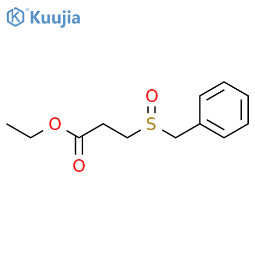 PROPANOIC ACID, 3-[(PHENYLMETHYL)SULFINYL]-, ETHYL ESTER structure