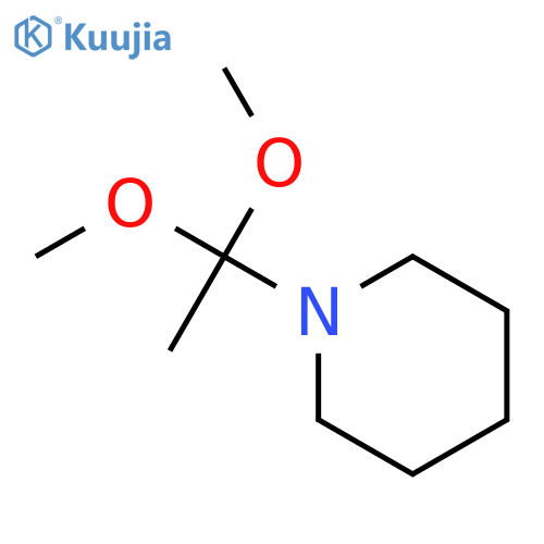 Piperidine, 1-(1,1-dimethoxyethyl)- structure