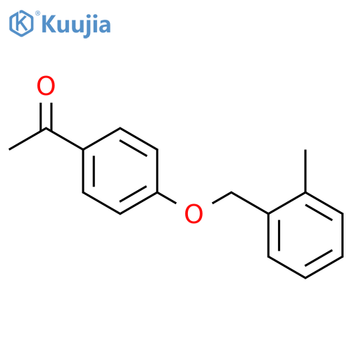 1-{4-(2-Methylphenyl)methoxyphenyl}ethan-1-one structure