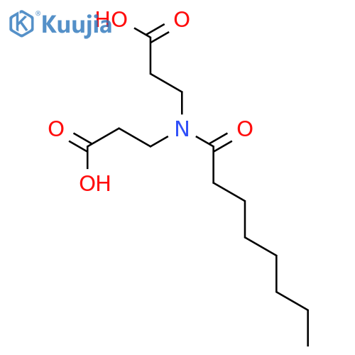 b-Alanine,N-(2-carboxyethyl)-N-(1-oxooctyl)- structure
