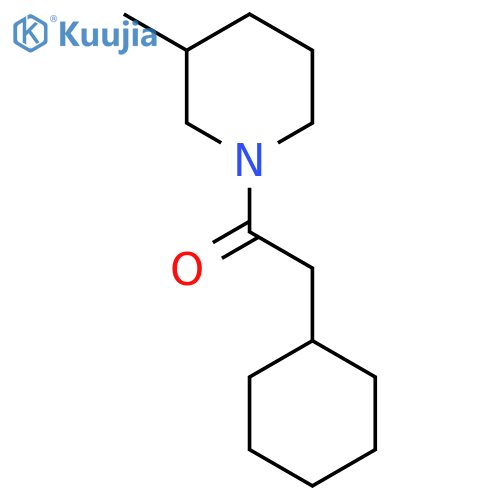 Piperidine, 1-(cyclohexylacetyl)-3-methyl- structure