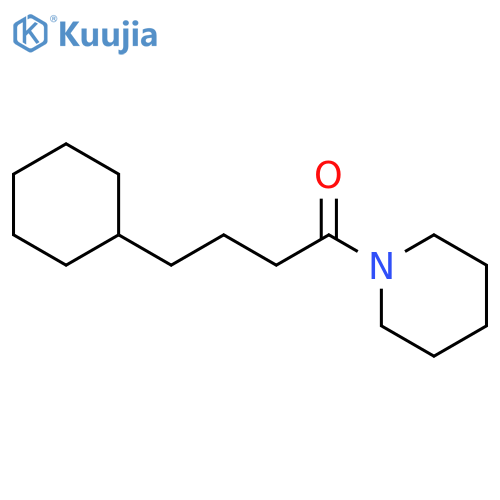 Piperidine, 1-(4-cyclohexyl-1-oxobutyl)- structure