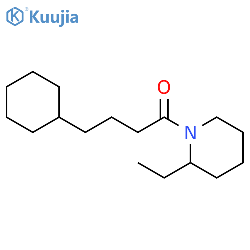 Piperidine, 1-(4-cyclohexyl-1-oxobutyl)-2-ethyl- structure