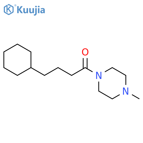Piperazine, 1-(4-cyclohexyl-1-oxobutyl)-4-methyl- structure