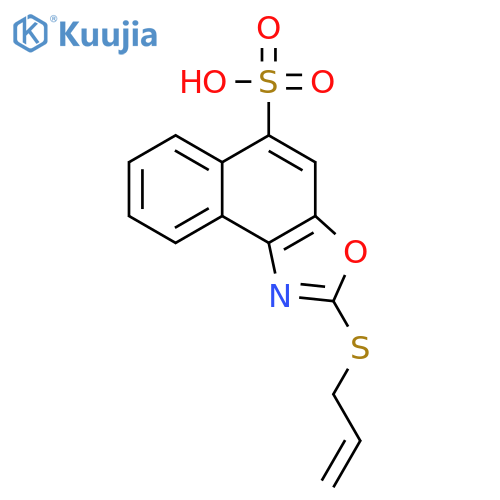 Naphth[1,2-d]oxazole-5-sulfonic acid, 2-(2-propenylthio)- structure