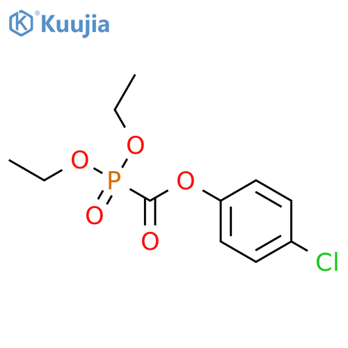 Phosphinecarboxylicacid, 1,1-diethoxy-, 4-chlorophenyl ester, 1-oxide structure