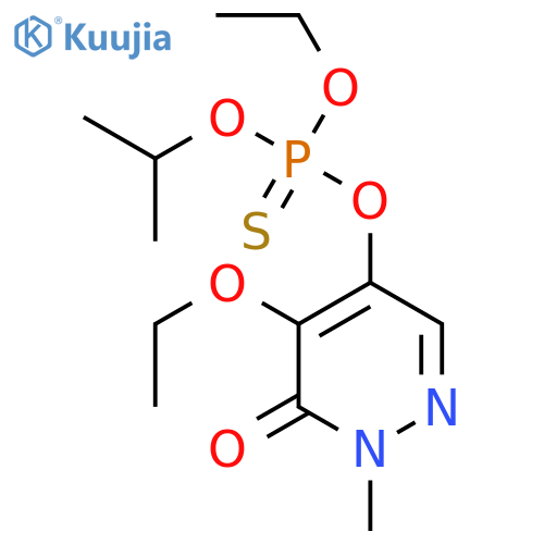 O-(5-ethoxy-1-methyl-6-oxo-1,6-dihydropyridazin-4-yl) O-ethyl O-(1-methylethyl) thiophosphate structure