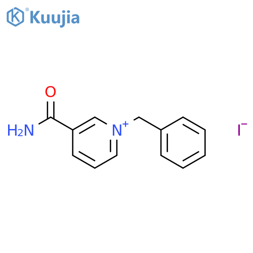 PYRIDINIUM, 3-(AMINOCARBONYL)-1-(PHENYLMETHYL)-, IODIDE structure
