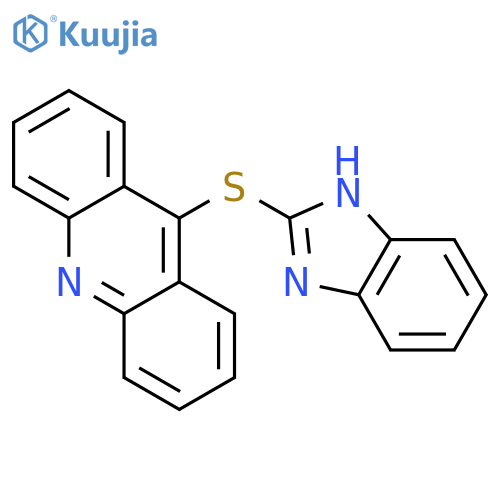 Acridine, 9-(1H-benzimidazol-2-ylthio)- structure