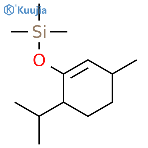 SILANE, TRIMETHYL[[3-METHYL-6-(1-METHYLETHYL)-1-CYCLOHEXEN-1-YL]OXY]- structure