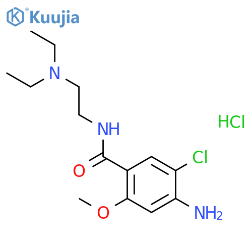 Metoclopramide Hydrochloride structure