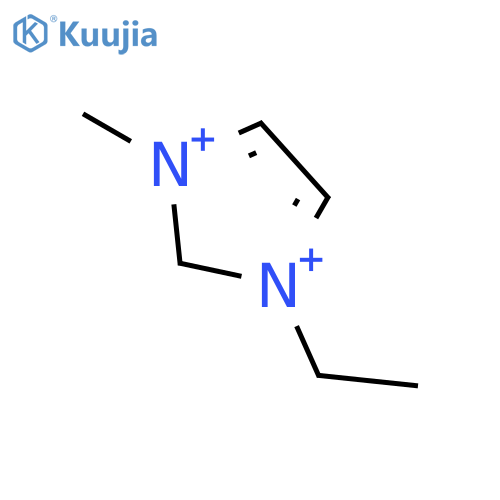 1-ethyl-3-methyl-2H-imidazolediium structure