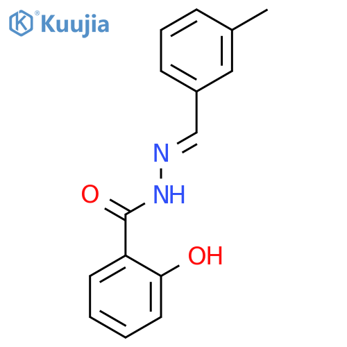 BENZOIC ACID, 2-HYDROXY-, [(3-METHYLPHENYL)METHYLENE]HYDRAZIDE structure