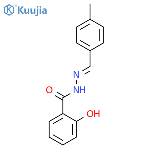 2-hydroxy-N'-(1E)-(4-methylphenyl)methylidenebenzohydrazide structure