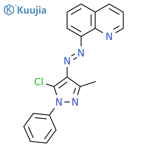 QUINOLINE, 8-[(5-CHLORO-3-METHYL-1-PHENYL-1H-PYRAZOL-4-YL)AZO]- structure