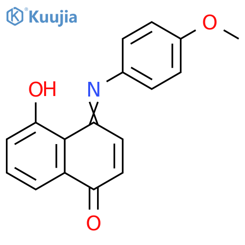 1(4H)-Naphthalenone, 5-hydroxy-4-[(4-methoxyphenyl)imino]- structure