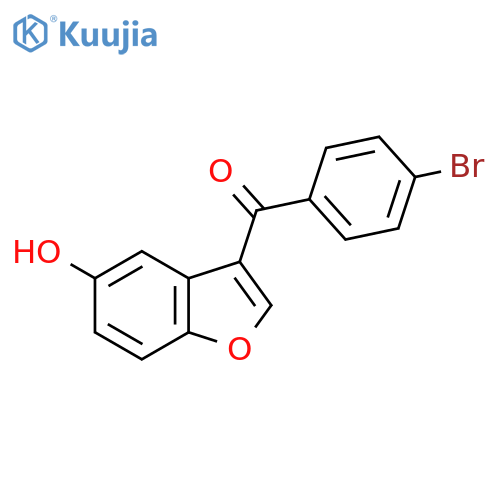 (4-Bromophenyl)(5-hydroxy-1-benzofuran-3-yl)methanone structure
