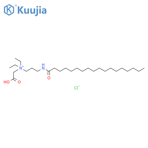 1-Propanaminium, N-(carboxymethyl)-N,N-diethyl-3-[(1-oxooctadecyl)amino]-, chloride (1:1) structure