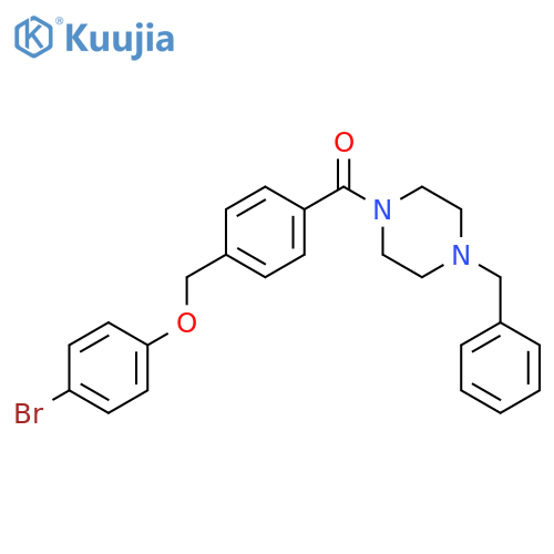 (4-Benzyl-piperazin-1-yl)-[4-(4-bromo-phenoxymethyl)-phenyl]-methanone structure