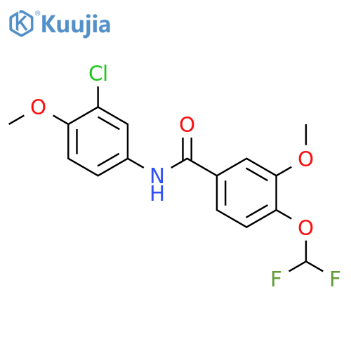 N-(3-Chloro-4-methoxy-phenyl)-4-difluoromethoxy-3-methoxy-benzamide structure