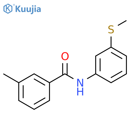 Benzamide,3-methyl-N-[3-(methylthio)phenyl]- structure