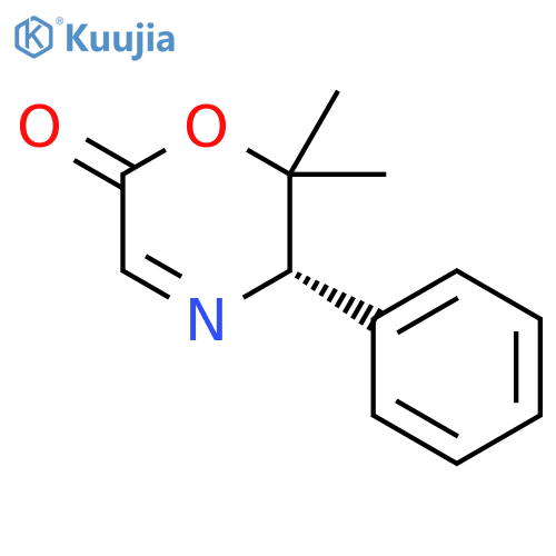 (5S)-5,6-Dihydro-6,6-dimethyl-5-phenyl-2H-1,4-oxazin-2-one structure