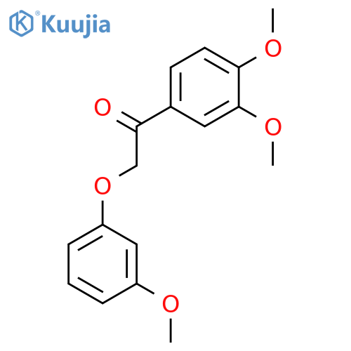 Ethanone, 1-(3,4-dimethoxyphenyl)-2-(3-methoxyphenoxy)- structure