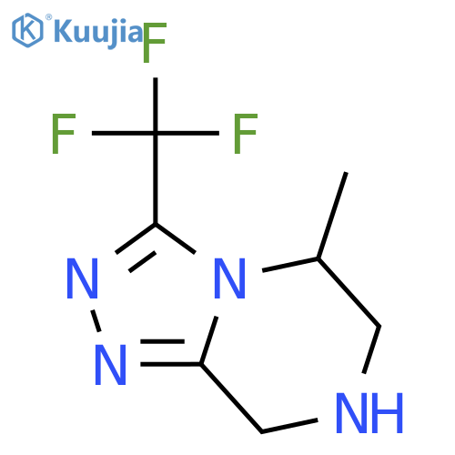 5-methyl-3-(trifluoromethyl)-5,6,7,8-tetrahydro-[1,2,4]triazolo[4,3-a]pyrazine structure