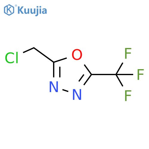 2-(Chloromethyl)-5-(trifluoromethyl)-1,3,4-oxadiazole structure