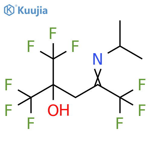 2-Pentanol, 1,1,1,5,5,5-hexafluoro-4-[(1-methylethyl)imino]-2-(trifluoromethyl)- structure