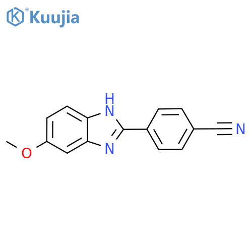 4-(5-METHOXY-1H-BENZIMIDAZOL-2-YL)BENZONITRILE structure